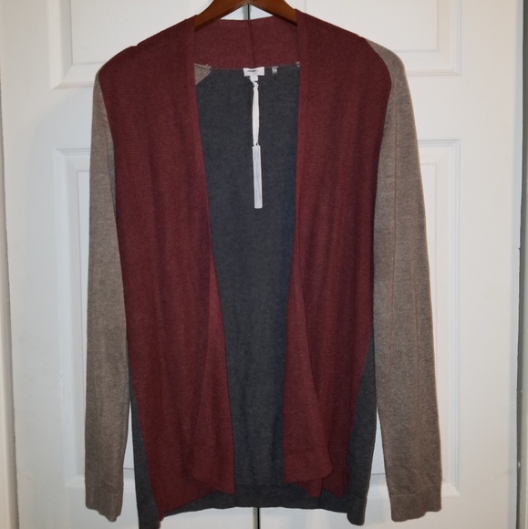 BeLa NYC Tri Color Teddy Cardigan - Picture 1 of 4